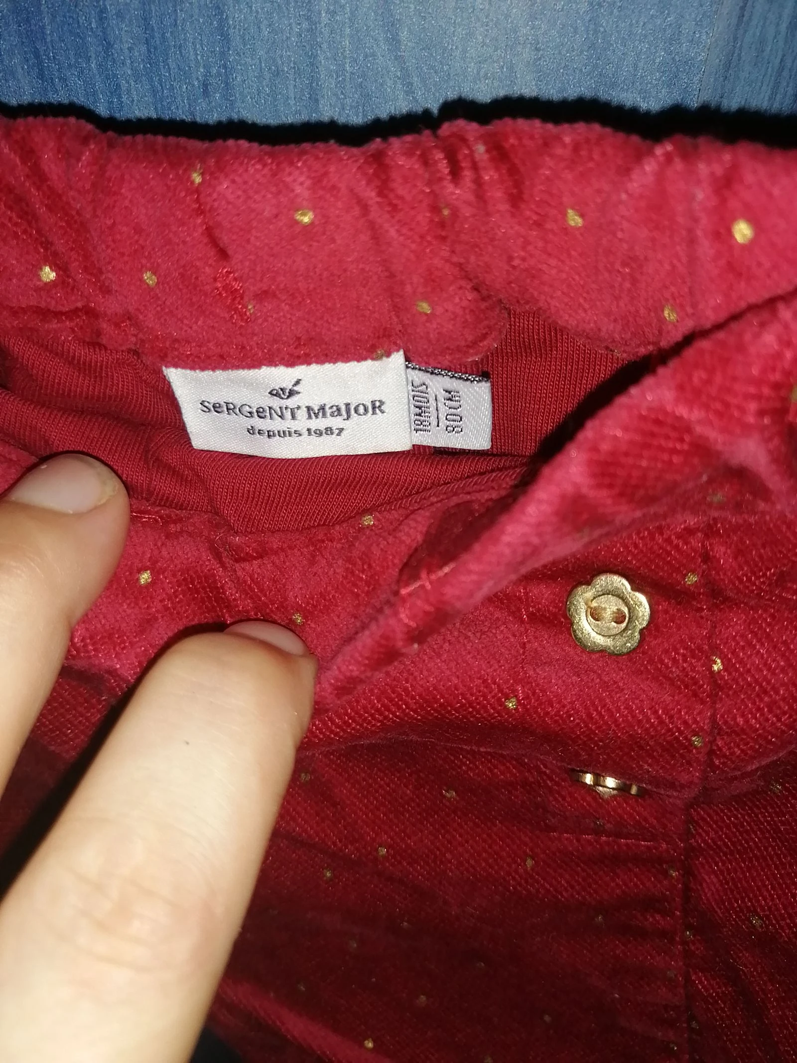 Short de terciopelo sargento mayor 18 meses niña – photo 4